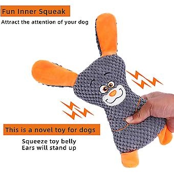 Dog Plush Toys Squeaky Dog Chew Toys with Erect Ears