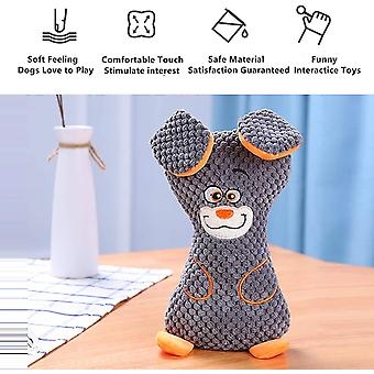 Dog Plush Toys Squeaky Dog Chew Toys with Erect Ears