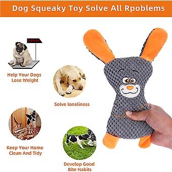 Dog Plush Toys Squeaky Dog Chew Toys with Erect Ears