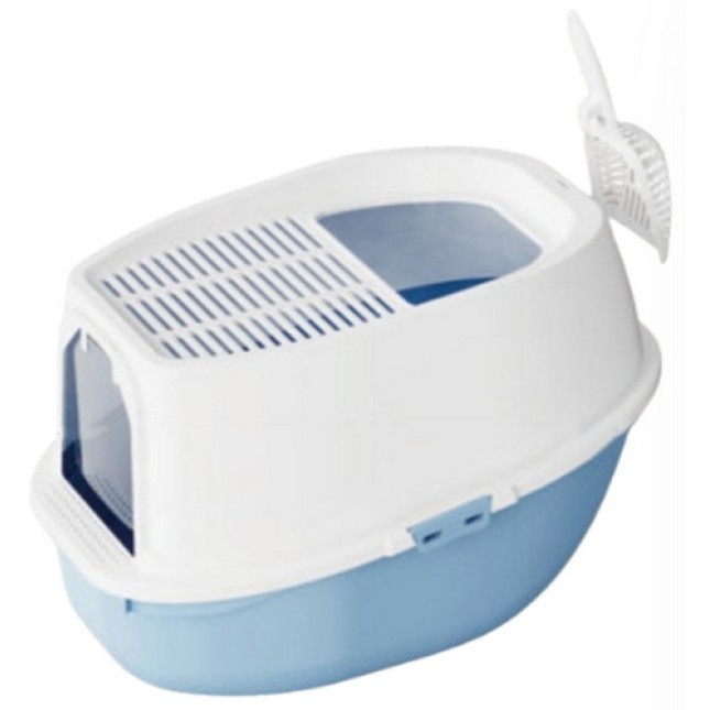 Glee Closed xl Cat Toilet in Blue Color M40.7xW41.5xH61cm