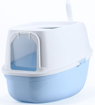 Glee Closed xl Cat Toilet in Blue Color M40.7xW41.5xH61cm