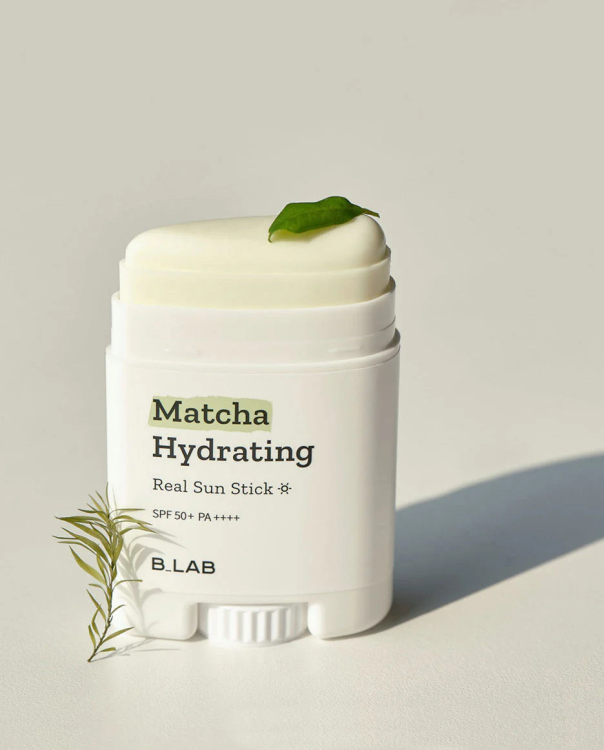 B Lab Matcha Hydrating Real Sun Stick SPF 50+ PA+++ واقي الشمس ستيك بالماتشا