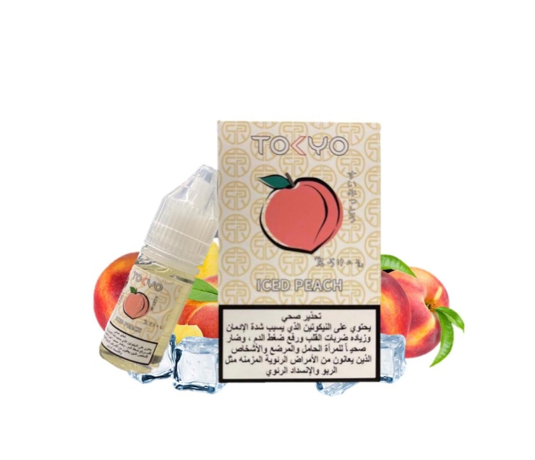 Tokyo Iced Peach Saltnic Vape Juice 