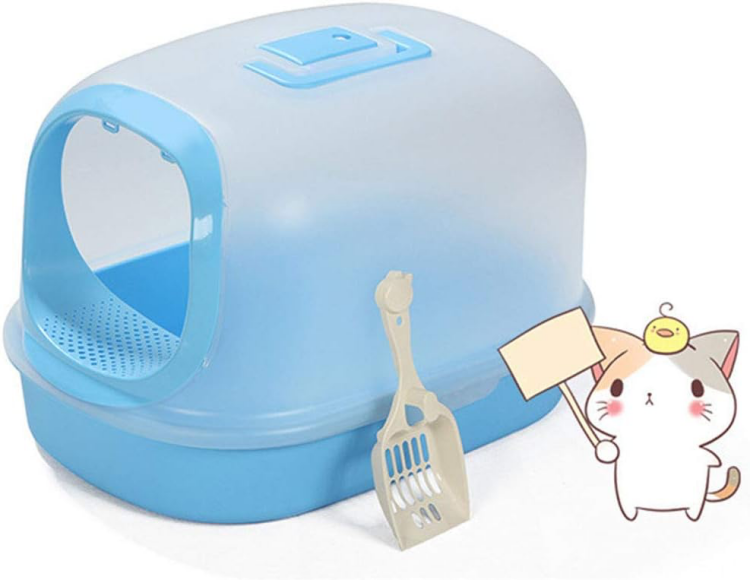 Cat Litter Boxes for Large Cats, Reduces Litter Tracking ,Litter Box Furniture with Cat Litter Scoop