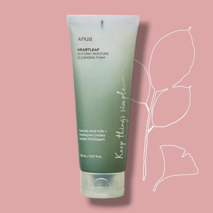 Anua Heartleaf Succinic Moisture Cleansing Foaming  غسول نبتة القلب الرغوي المرطب