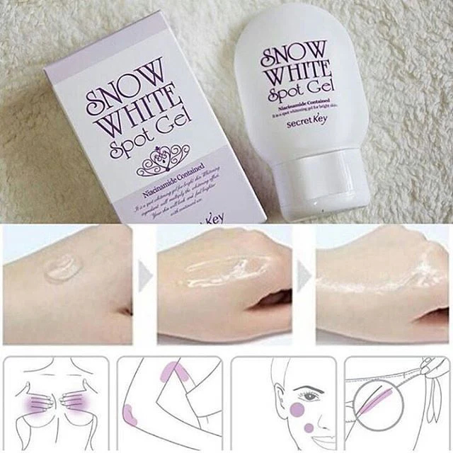 secret key snow white spot gel ❄️جل التفتيح الكوري الشهير سنو وايت