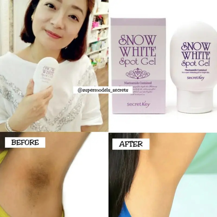 secret key snow white spot gel ❄️جل التفتيح الكوري الشهير سنو وايت