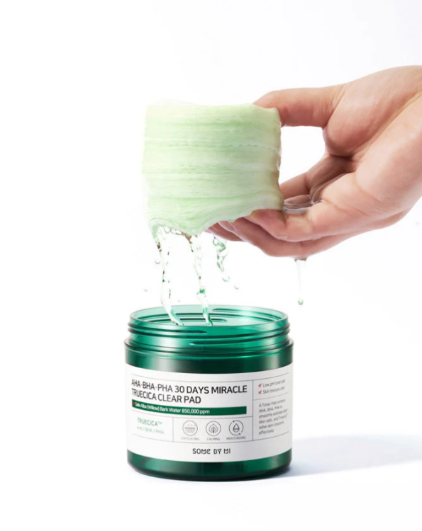 SOME BY MI, AHA, BHA, PHA 30 Days Miracle Truecica Clear Pad