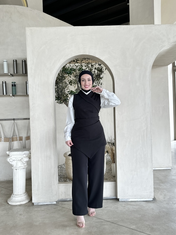 طقم " الماليكان " باللون الاسود 
