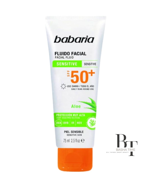 باباريا SPF 50+ سائل وجهي للبشرة الحساسة