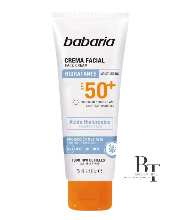 باباريا كريم وجه للوقاية من الشمس SPF 50+