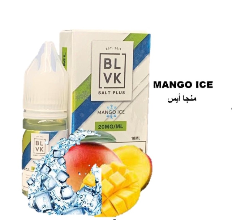 BLVK Mango Ice Saltnic, Vape Juice 