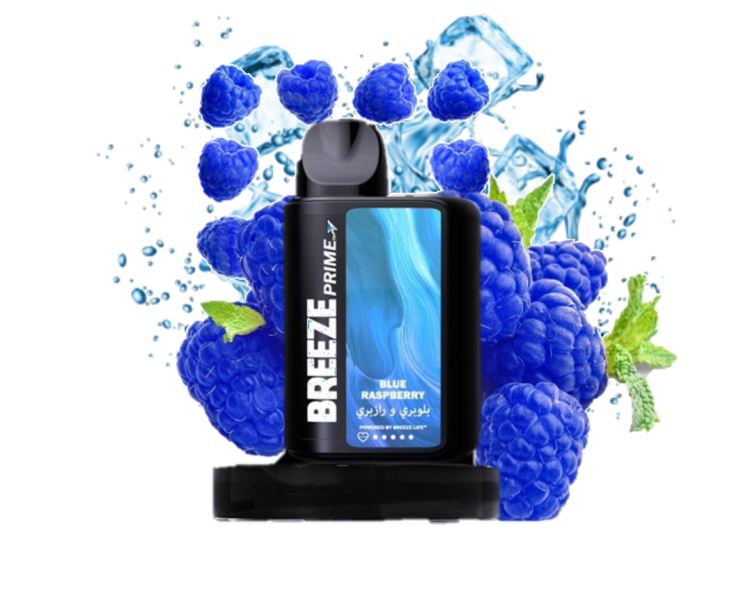 BREEZE PRIME Blue Raspberry, 6000 Puff, Disposable Vape