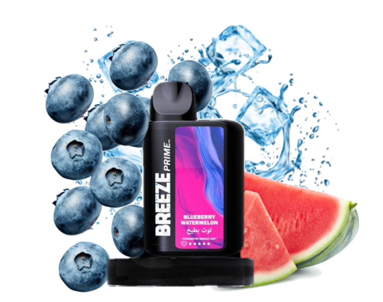 BREEZE PRIME Blueberry Watermelon, 6000 Puff, Disposable Vape