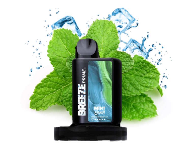 BREEZE PRIME Mint, 6000 Puff, Disposable Vape