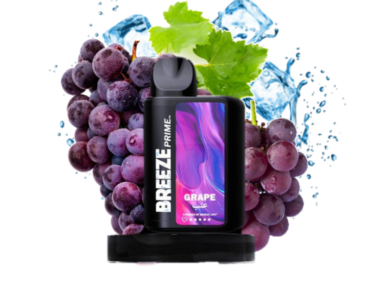 BREEZE PRIME Grape, 6000 Puff, Disposable Vape