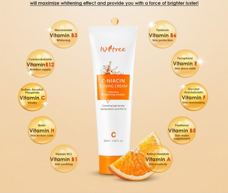 Isntree, C-Niacin Toning Cream 