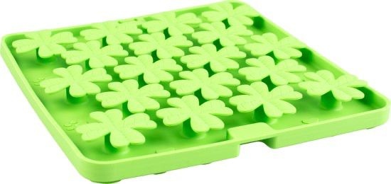 Duvo plus lick mat flower in green color 