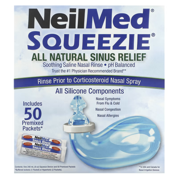 Squip, NeilMed Squeezie, All Natural Sinus Relief, 1 Kit