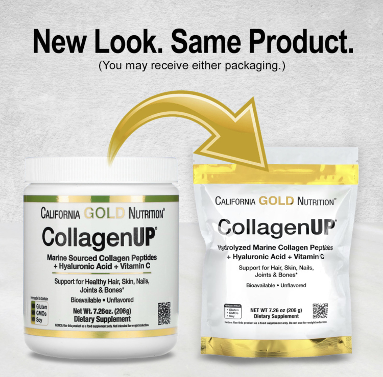 California Gold Nutrition, Marine Collagen Up