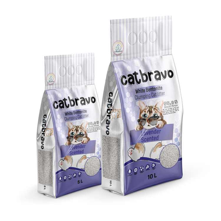 BRAVO turkey cat litter ( rose , lavender , fruites ) 5 litter