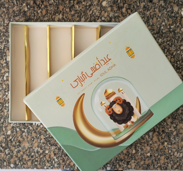 علب شكولاته كرتون مقوى مقطع طولي 