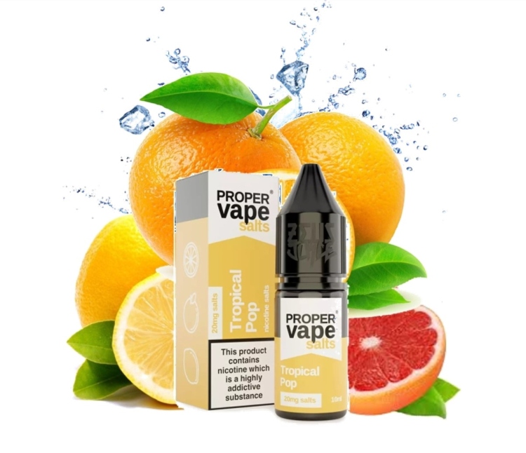 Proper Vape - Zeus Juice  - Tropical  Ice - SaltNic -  Vape Juice - 10ml - 20mg Nicotine 
