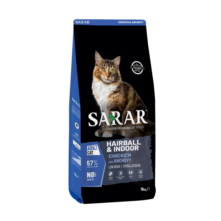 Sarar Chicken & Anchovy – دراي فود للقطط البالغة
