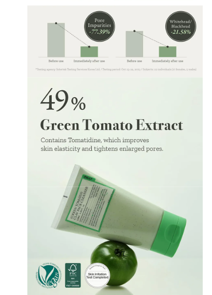 FULLY, Green Tomato Clay Pack Cleanser