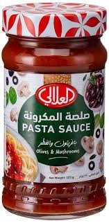 العلالي صلصة معكرونه ب  الزيتون و الفطر 320 غ 