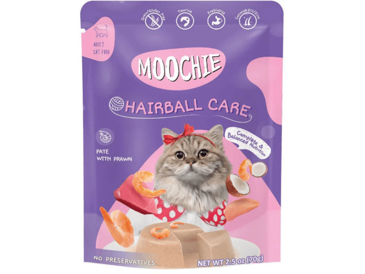 Moochie Pate With Prawn (Hairball Care) 70G Pouch