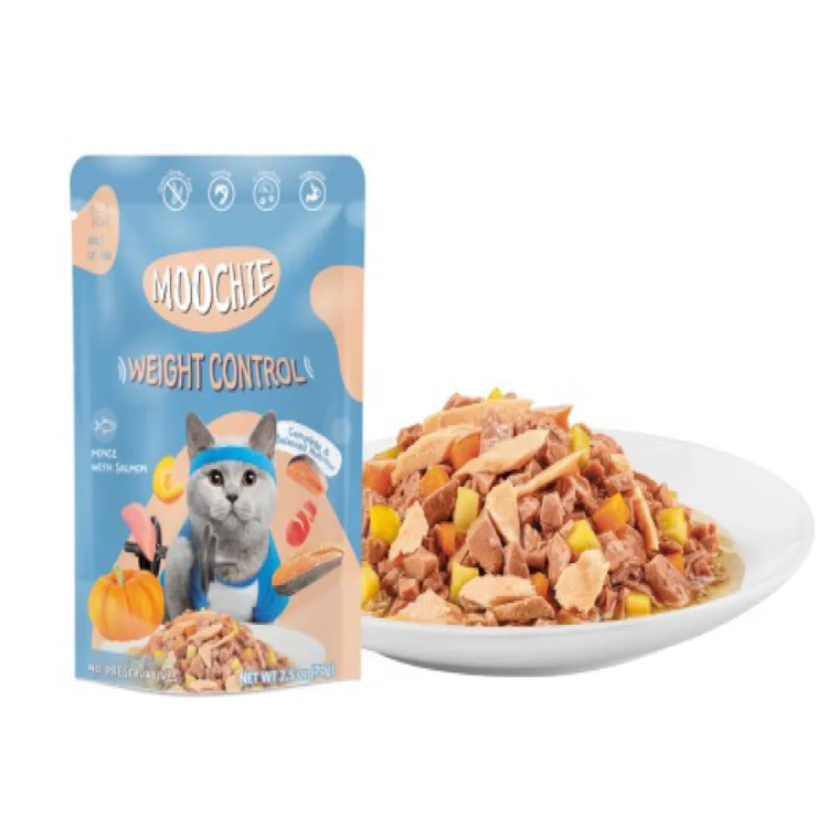 Moochie Mince With Salmon (Weight Control) 70G Pouch