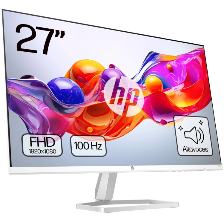HP SERIES 5 527SA MONITOR WITH SPEAKERS (REPLACES M27FWA)-94F48AS- 27" 100HZ IPS FHD 99% SRGB 300 NITS DISPLAY,