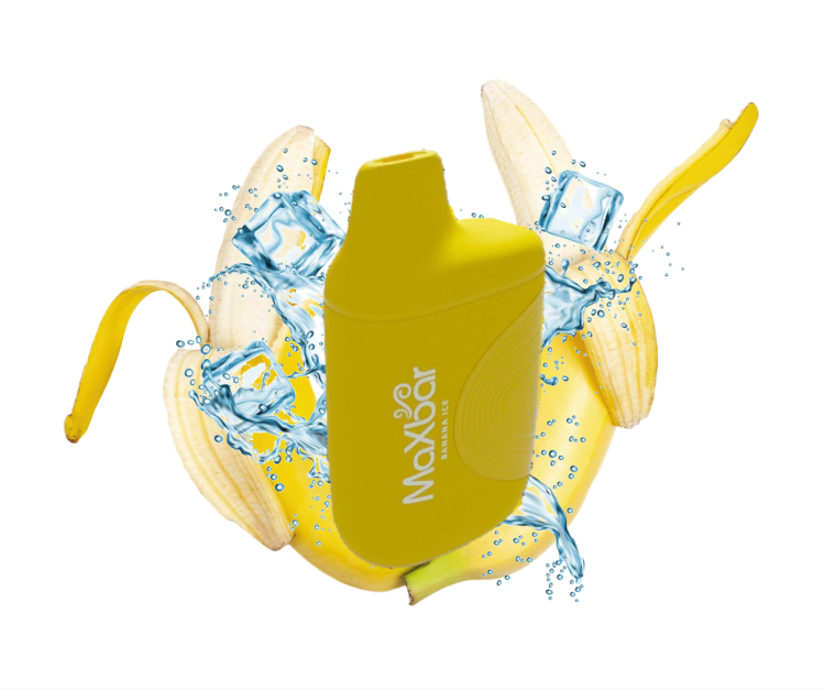 MaxBar - Banana Ice - 7000 Puff -  Rechargeable, Disposable Vape 