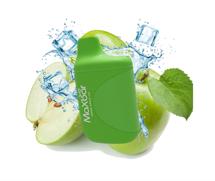 MaxBar - Green Apple Ice - 7000 Puff -  Rechargeable, Disposable Vape 