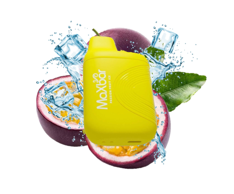 MaxBar - Passionfruit Mix Ice - 7000 Puff -  Rechargeable, Disposable Vape 