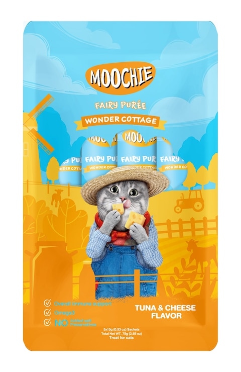 Moochie Cat Fairy Puree Tuna & Cheese 75g 