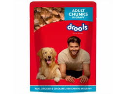 Drools Real Chicken & Chicken Liver Chunks In Gravy For Adult Dog 150 G