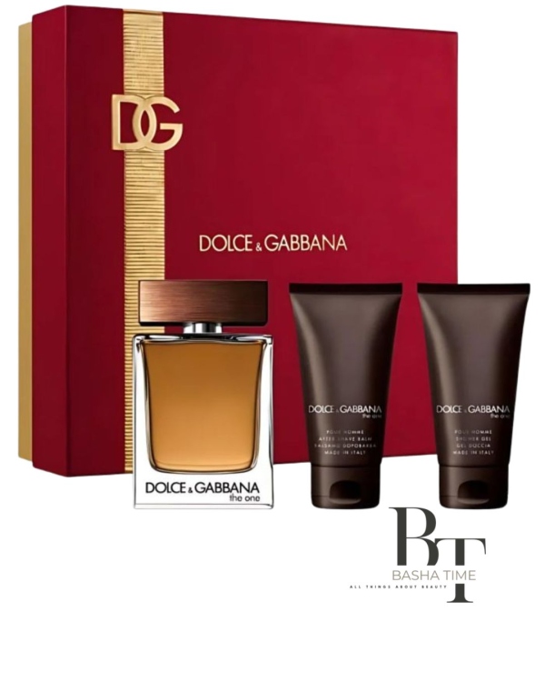 D&G THE ONE POUR HOMME (عطر بخاخ 100 مل + غسول بعد الحلاقة 50 مل + جل استحمام/شامبو 50 مل) عرض عيد الميلاد 2024