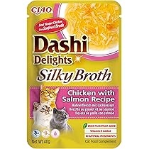 INABA Dashi Delights Silky Broth: Chicken with Salmon Recipe (1 x 40g)