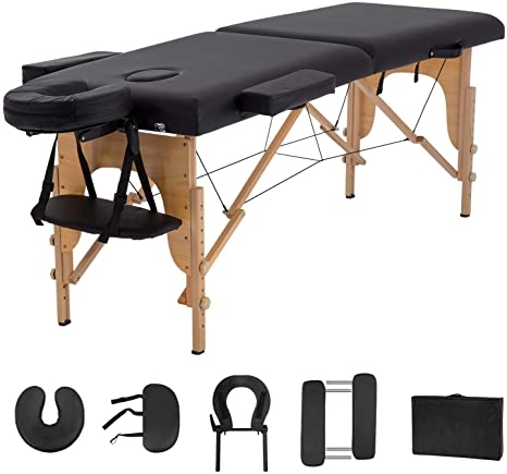 Portable Massage Bed - Wood