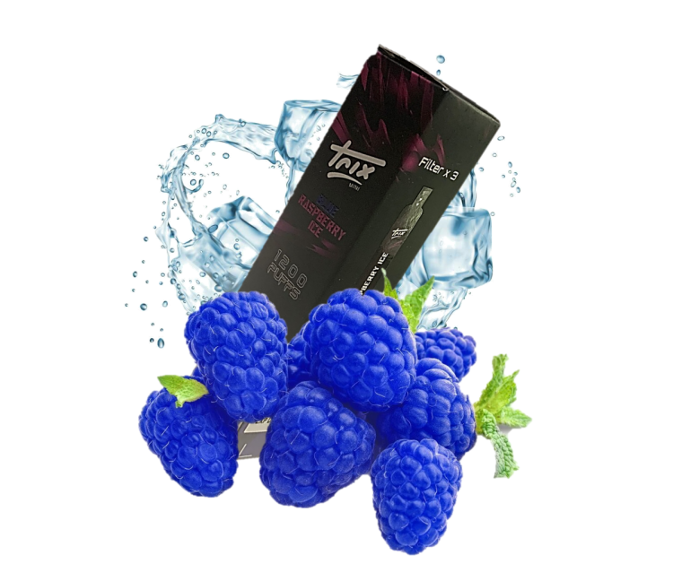 Trix Mini Blue Raspberry Ice - 1200 Puff - Disposable Vape 