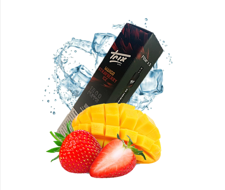 Trix Mini Mango Strawberry Ice - 1200 Puff - Disposable Vape 