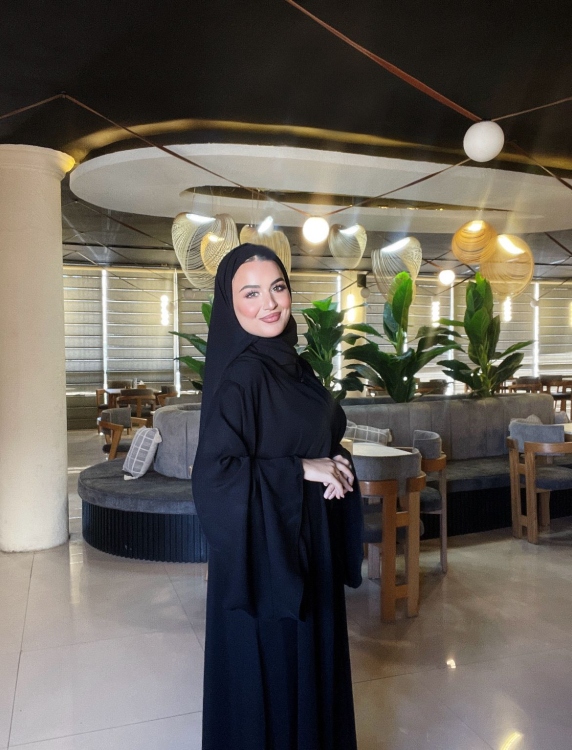 عباية كويتي  اسود دبل كلوش