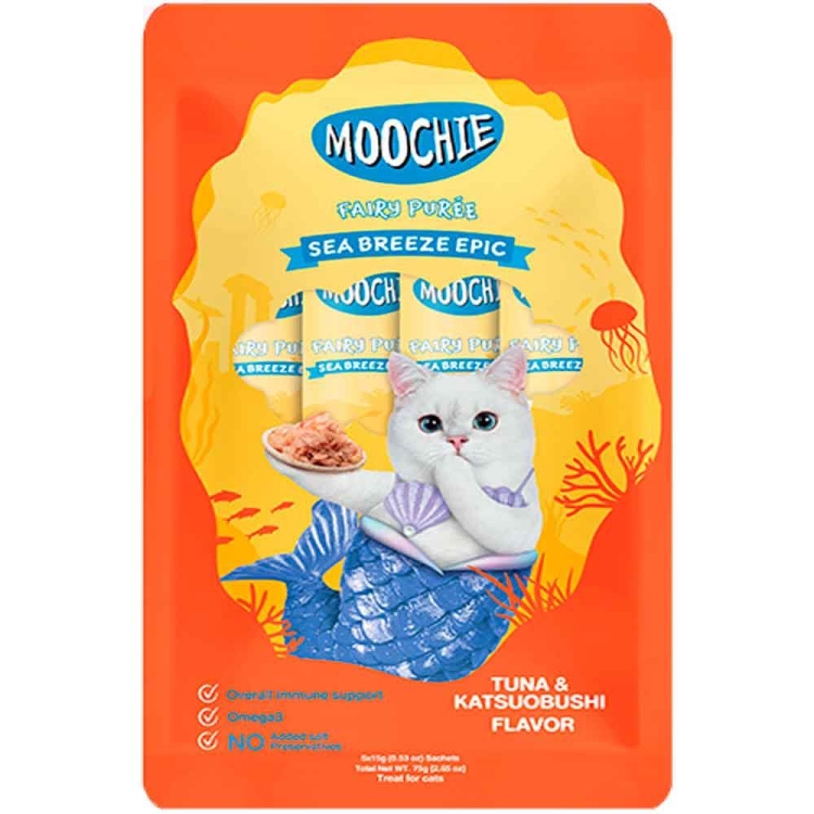 Moochie Cat Fairy Puree Tuna & Katsuobushi 75g