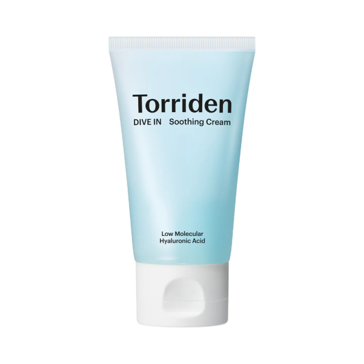 Torriden DIVE-IN SOOTHING CREAM mini sizeمرطب جل بالهايلرونيك اسد قوام مائي
