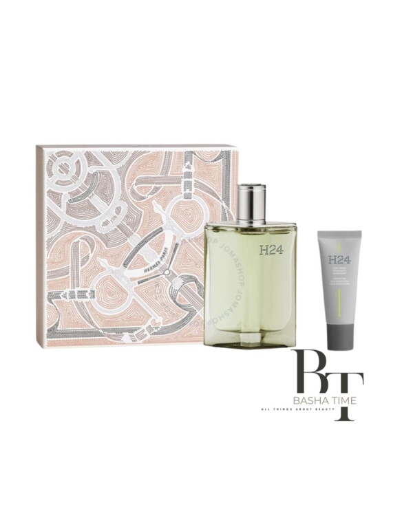 "عطر H24 من إيربس (HERMÈS) أو دو بارفوم مجموعة 100 مل + عناية بالبشرة 20 مل"