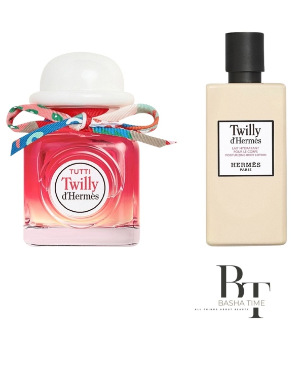 مجموعة عطر هيربيس توتي تويلي من هيرميس (EDP) مع لوشن الجسم