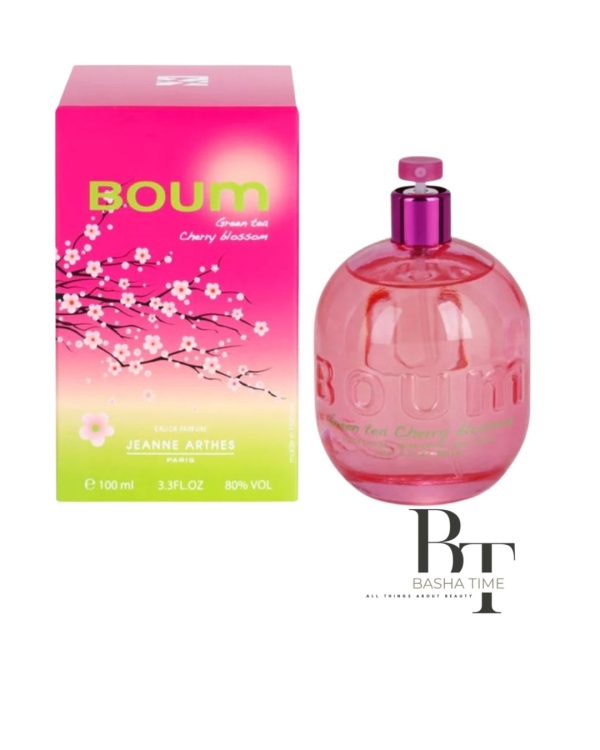 "عطر بووم - شاي أخضر وزهر الكرز - أو دو برفوم - 100 مل 