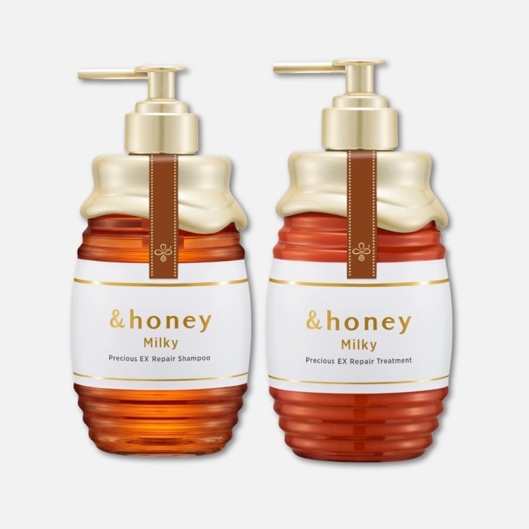 &   Honey   Milky  Precious EX  Repair Shampoo  &  Treatment  Set  (500ml Each)
